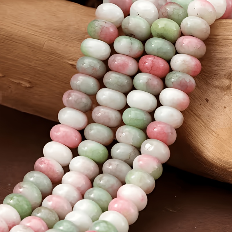 Bohemian Style Teal Red Agate Abacus Bead Bracelet, Handmade